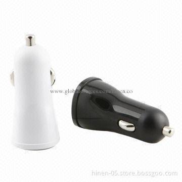 Car Chargers with 5V DC/1 and 2.1A Output, Use Your Car to Charge Any Devices